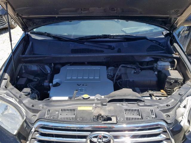 JTEDS42A882061570 - 2008 TOYOTA HIGHLANDER BLACK photo 7