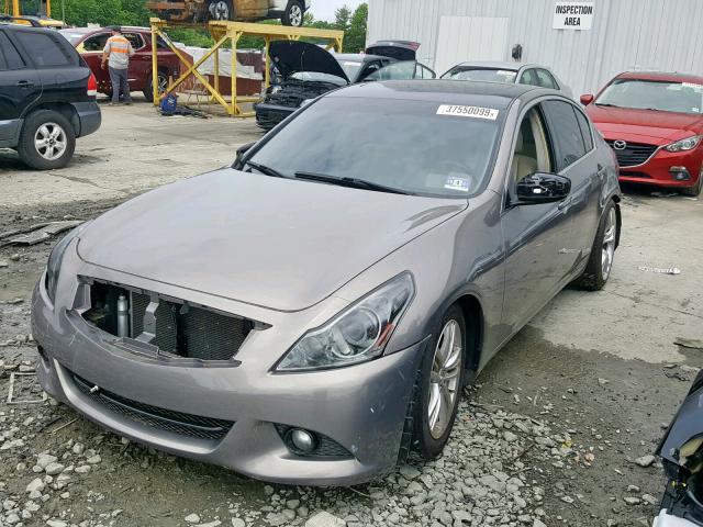 JN1CV6AR9CM681273 - 2012 INFINITI G37 BROWN photo 2