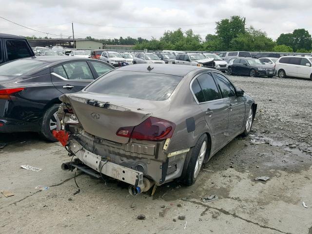 JN1CV6AR9CM681273 - 2012 INFINITI G37 BROWN photo 4