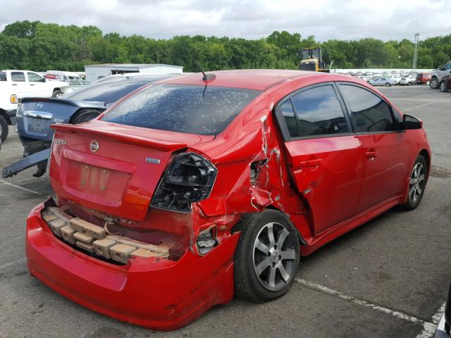 3N1AB6AP2CL688509 - 2012 NISSAN SENTRA 2.0 RED photo 4