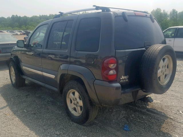 1J8GL58585W611992 - 2005 JEEP LIBERTY LI GRAY photo 3