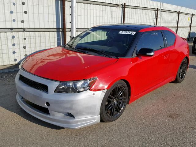 JTKJF5C72D3054065 - 2013 TOYOTA SCION TC RED photo 2