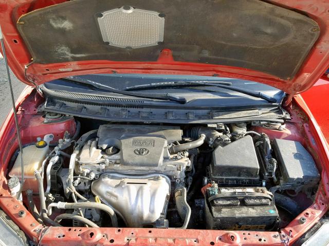 JTKJF5C72D3054065 - 2013 TOYOTA SCION TC RED photo 7