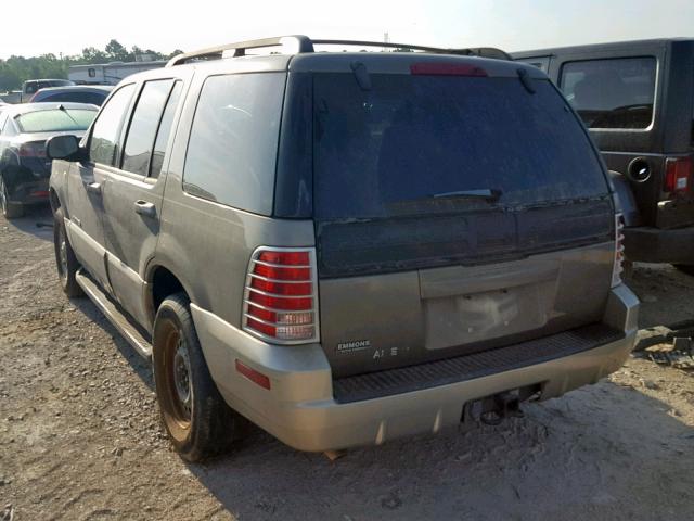 4M2ZU86W32ZJ31549 - 2002 MERCURY MOUNTAINEE BROWN photo 3