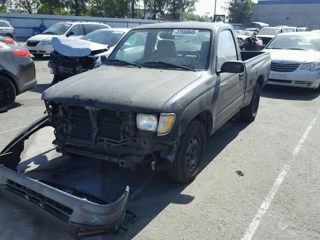 4TANL42NXTZ154577 - 1996 TOYOTA TACOMA BLACK photo 2