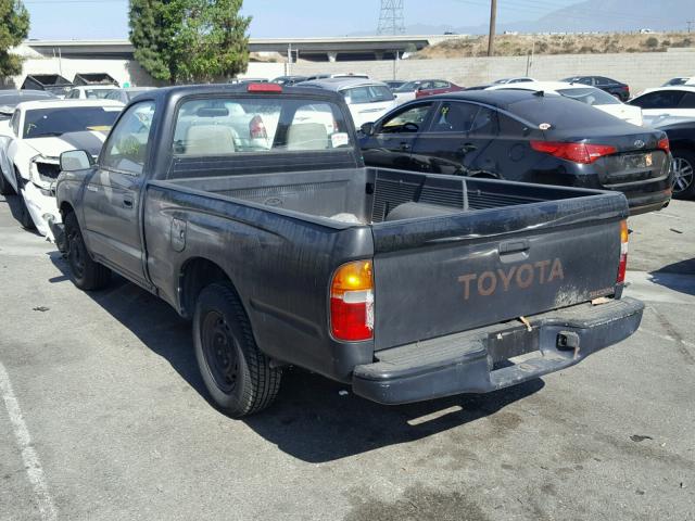 4TANL42NXTZ154577 - 1996 TOYOTA TACOMA BLACK photo 3