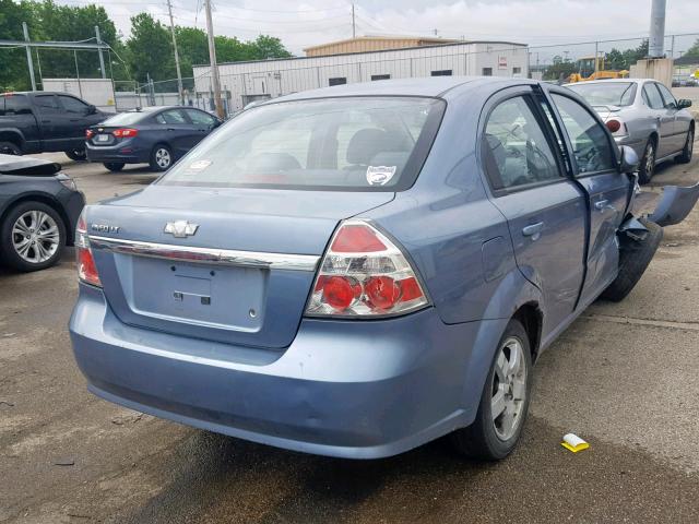 KL1TG56667B052241 - 2007 CHEVROLET AVEO LT BLUE photo 4