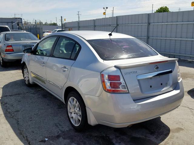 3N1AB6AP5CL720885 - 2012 NISSAN SENTRA 2.0 SILVER photo 3