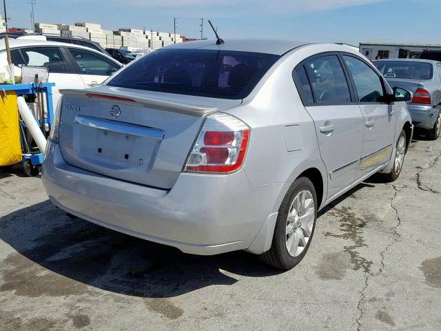 3N1AB6AP5CL720885 - 2012 NISSAN SENTRA 2.0 SILVER photo 4