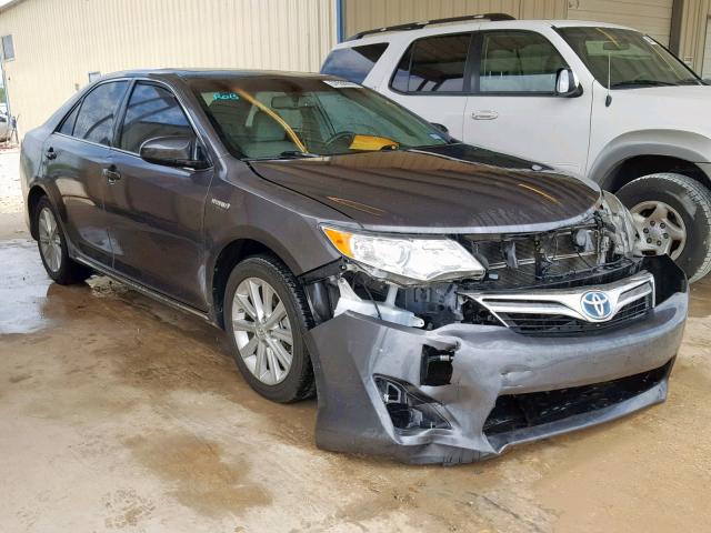 4T1BD1FK2EU112824 - 2014 TOYOTA CAMRY HYBR GRAY photo 1