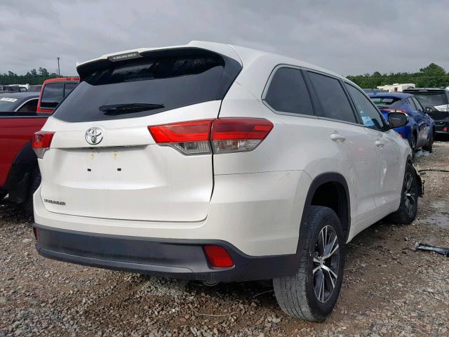 5TDZZRFH1HS198837 - 2017 TOYOTA HIGHLANDER WHITE photo 4