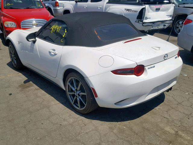 JM1NDAD71G0113263 - 2016 MAZDA MX-5 MIATA WHITE photo 3