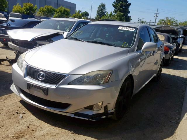 JTHBK262072052605 - 2007 LEXUS IS 250 SILVER photo 2