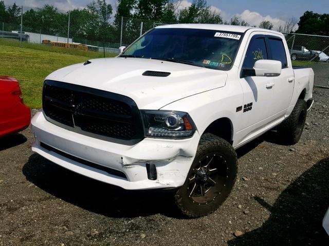 1C6RR7MT4HS725795 - 2017 RAM 1500 SPORT WHITE photo 2