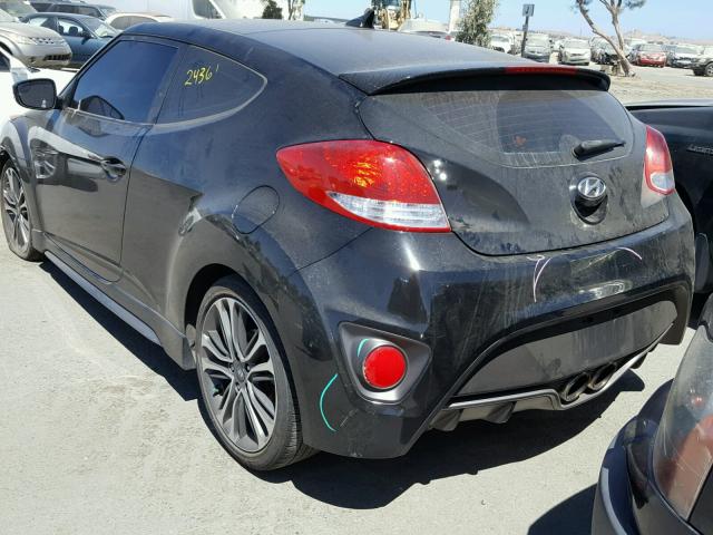 KMHTC6AE3GU296051 - 2016 HYUNDAI VELOSTER T BLACK photo 3