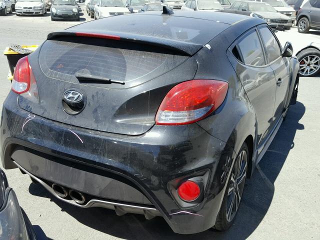 KMHTC6AE3GU296051 - 2016 HYUNDAI VELOSTER T BLACK photo 4