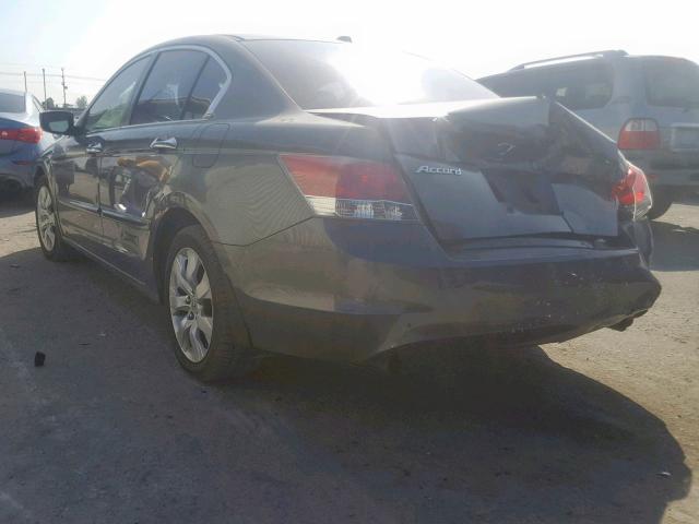 1HGCP36828A051482 - 2008 HONDA ACCORD EXL GRAY photo 3