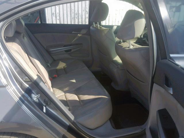 1HGCP36828A051482 - 2008 HONDA ACCORD EXL GRAY photo 6