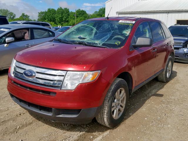 2FMDK36C58BB36225 - 2008 FORD EDGE SE RED photo 2