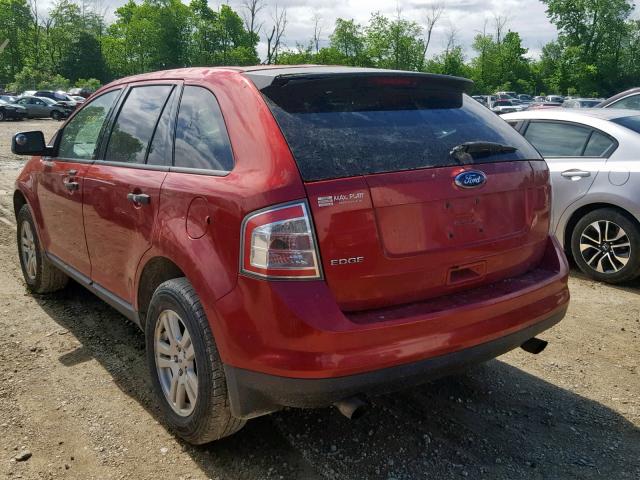 2FMDK36C58BB36225 - 2008 FORD EDGE SE RED photo 3