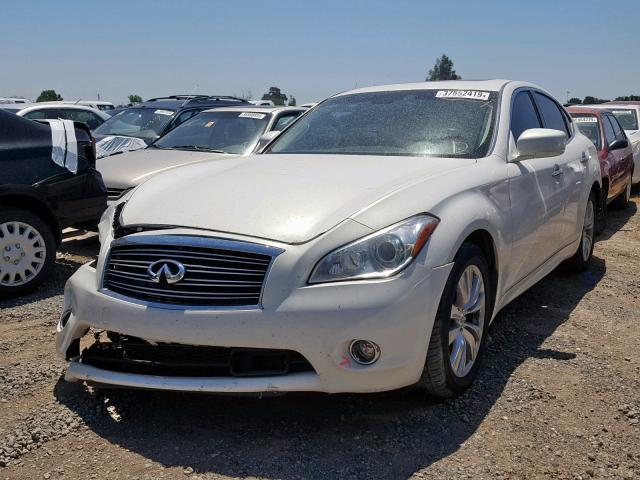 JN1BY1AP9BM326610 - 2011 INFINITI M37 WHITE photo 2