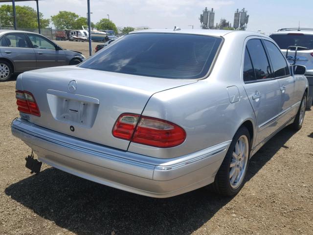 WDBJF65JX2B433239 - 2002 MERCEDES-BENZ E 320 SILVER photo 4