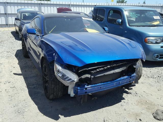 1FA6P8CF9H5323889 - 2017 FORD MUSTANG GT BLUE photo 1