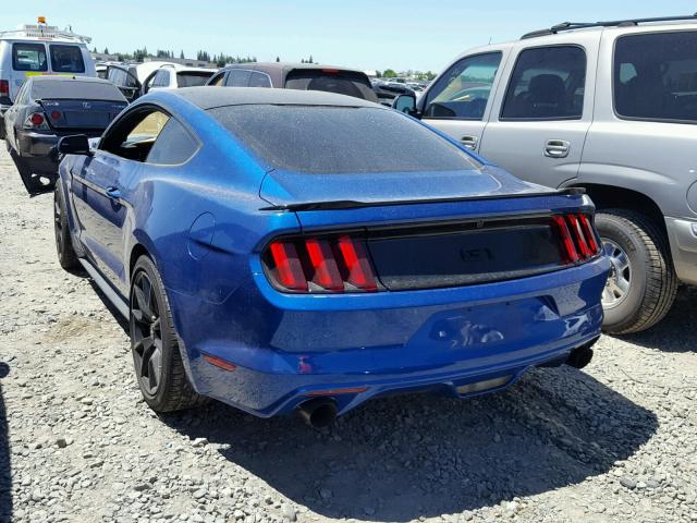 1FA6P8CF9H5323889 - 2017 FORD MUSTANG GT BLUE photo 3