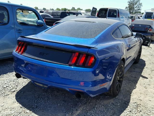 1FA6P8CF9H5323889 - 2017 FORD MUSTANG GT BLUE photo 4