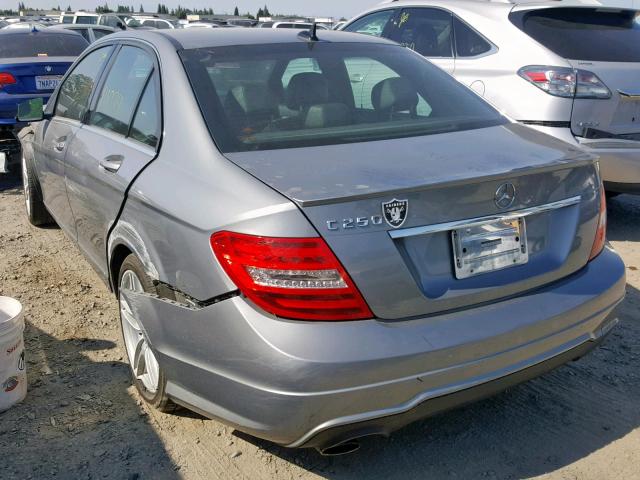 WDDGF4HB6CA718487 - 2012 MERCEDES-BENZ C 250 SILVER photo 3