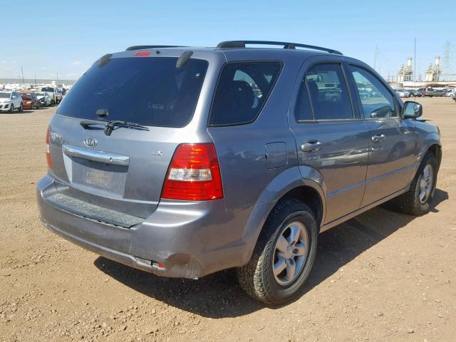 KNDJD735X85808430 - 2008 KIA SORENTO EX GRAY photo 4