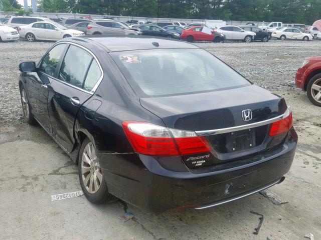 1HGCR2F81EA160967 - 2014 HONDA ACCORD EXL BLACK photo 3