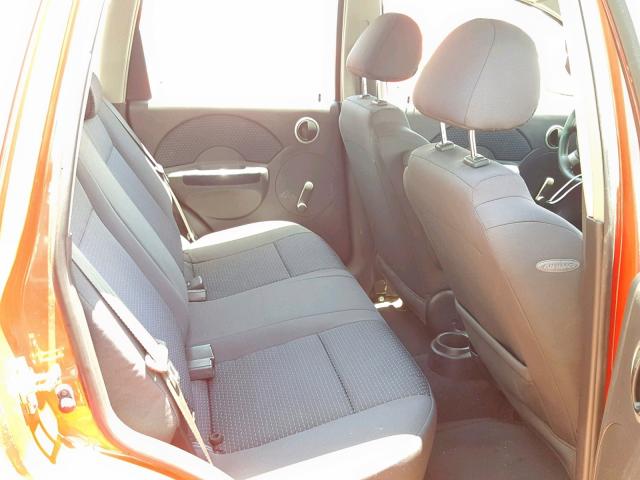 KL1TD66657B758633 - 2007 CHEVROLET AVEO BASE წითელი ფოტო 6