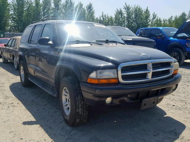 1B4HS48N62F159249 - 2002 DODGE DURANGO SL BLACK photo 1