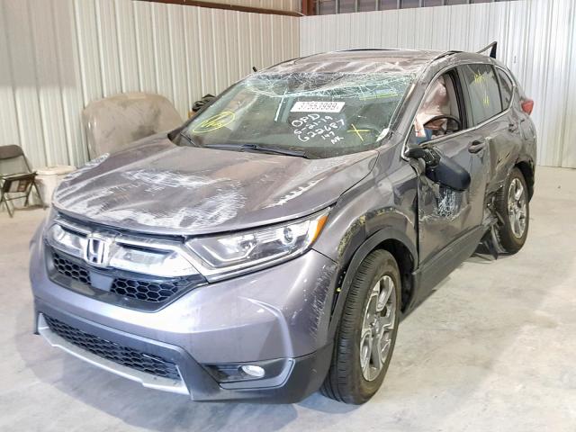 7FARW1H84HE019397 - 2017 HONDA CR-V EXL GRAY photo 2