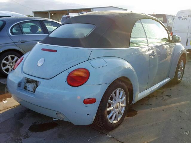 3VWCM31Y44M335429 - 2004 VOLKSWAGEN NEW BEETLE ლურჯი ფოტო 4