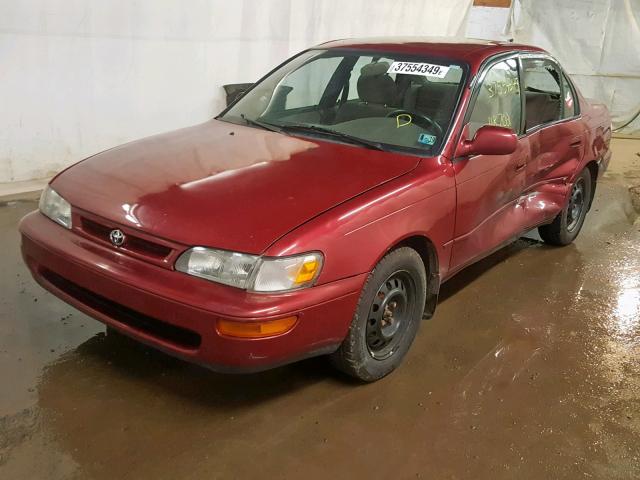 1NXBB02E8VZ629111 - 1997 TOYOTA COROLLA DX RED photo 2