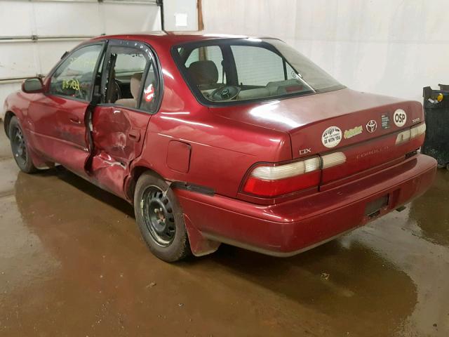 1NXBB02E8VZ629111 - 1997 TOYOTA COROLLA DX RED photo 3