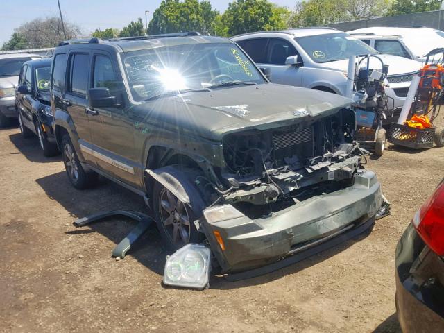 1J8GP58K68W280344 - 2008 JEEP LIBERTY LI GREEN photo 1