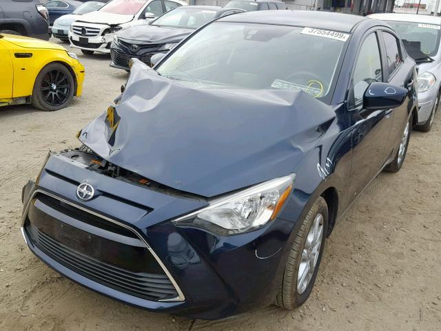 3MYDLBZV3GY110514 - 2016 TOYOTA SCION IA BLUE photo 2