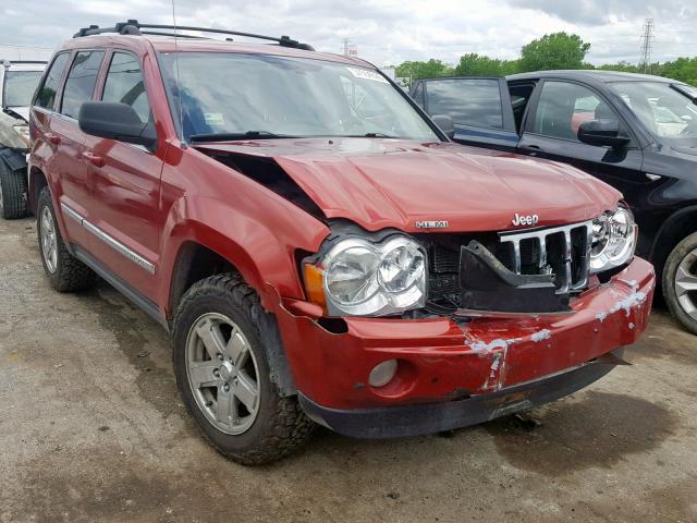 1J8HR58285C622615 - 2005 JEEP GRAND CHER RED photo 1