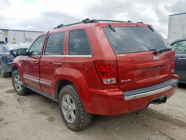 1J8HR58285C622615 - 2005 JEEP GRAND CHER RED photo 3