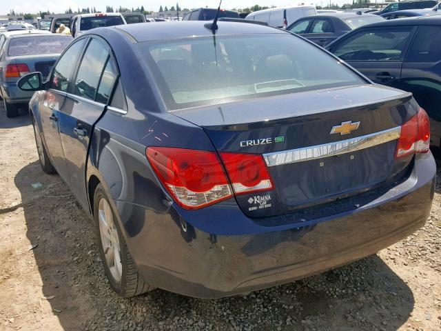 1G1P75SZ1E7258697 - 2014 CHEVROLET CRUZE BLUE photo 3