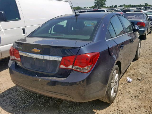 1G1P75SZ1E7258697 - 2014 CHEVROLET CRUZE BLUE photo 4