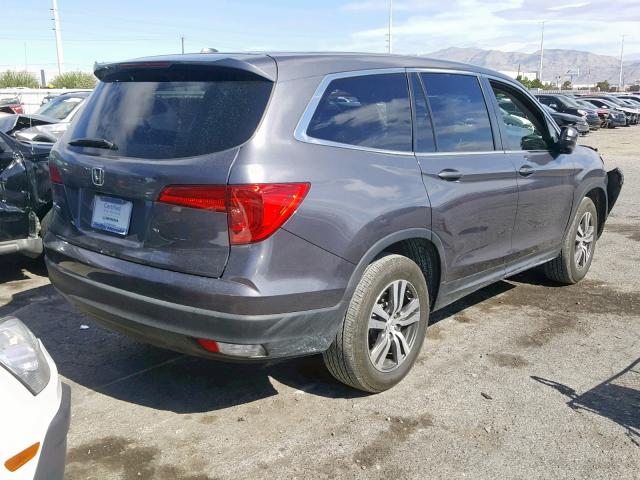 5FNYF5H75GB038660 - 2016 HONDA PILOT EXLN GRAY photo 4