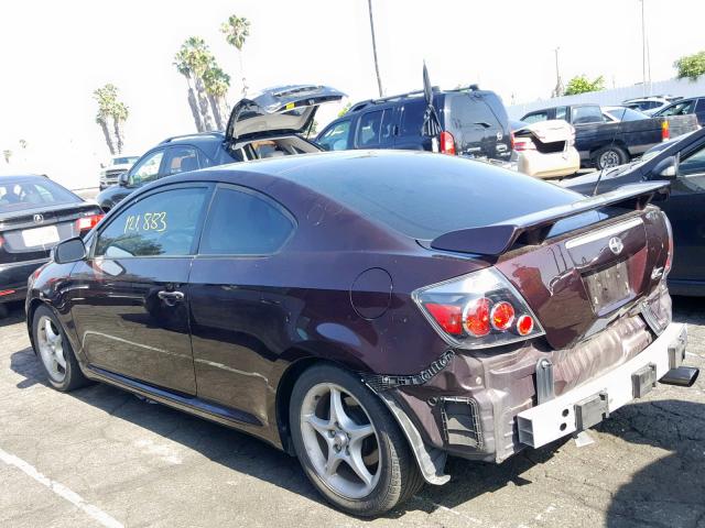 JTKDE167780221046 - 2008 TOYOTA SCION TC მუქწითელი ფოტო 3