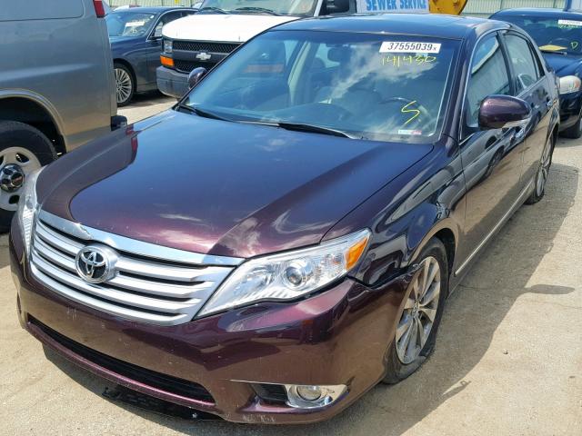 4T1BK3DB7BU373446 - 2011 TOYOTA AVALON BAS PURPLE photo 2