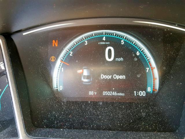 19XFC2F78GE228332 - 2016 HONDA CIVIC EX BLACK photo 8