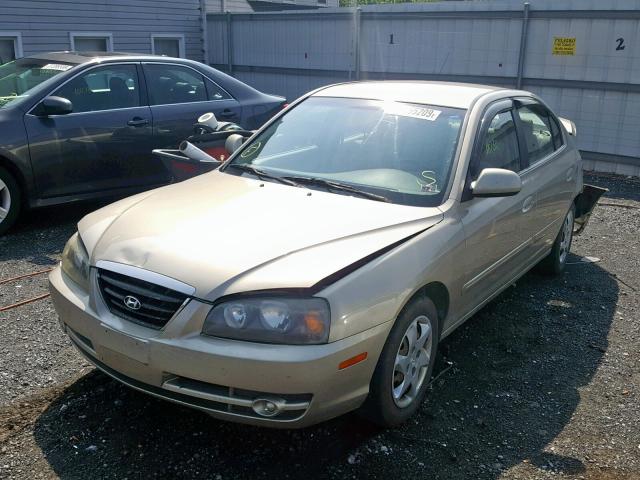 KMHDN46D65U105710 - 2005 HYUNDAI ELANTRA GL TAN photo 2