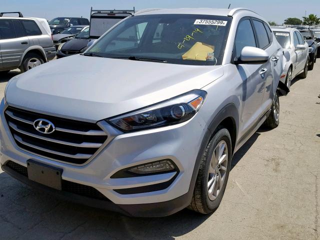 KM8J33A40HU284812 - 2017 HYUNDAI TUCSON LIM SILVER photo 2